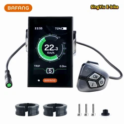 BAFANG DPC18 pełny kolorowy wyświetlacz LCD wyświetlacz elektryczny rower środkowy silnik BBS0102HD M620 G510 M400 G330 36V 48V 52V rower elektryczny 8FUN