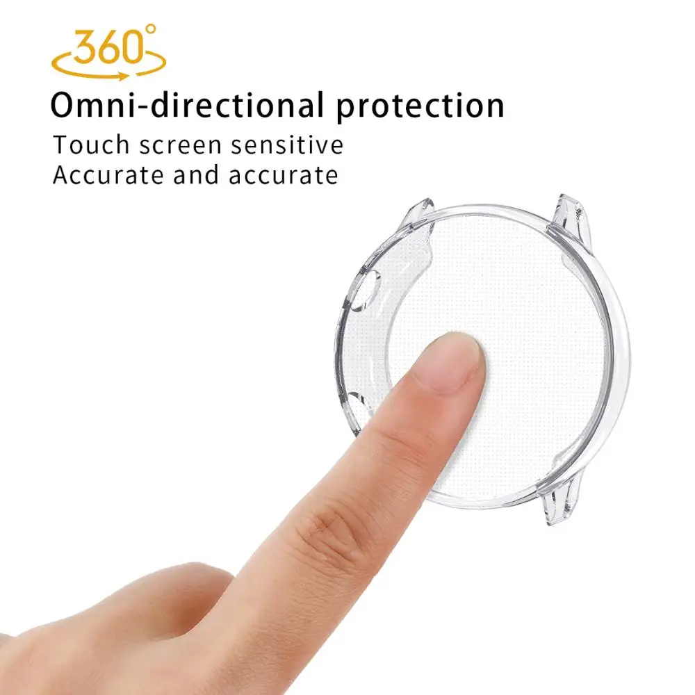 Cover Case For Samsung Galaxy Active Watch Plating+TPU Protection Silicone Case Full Screen Protector 91020