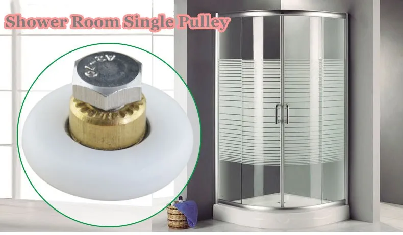 Lot De 8 Roulettes De Rechange Pour Porte De Douche, 23 Mm