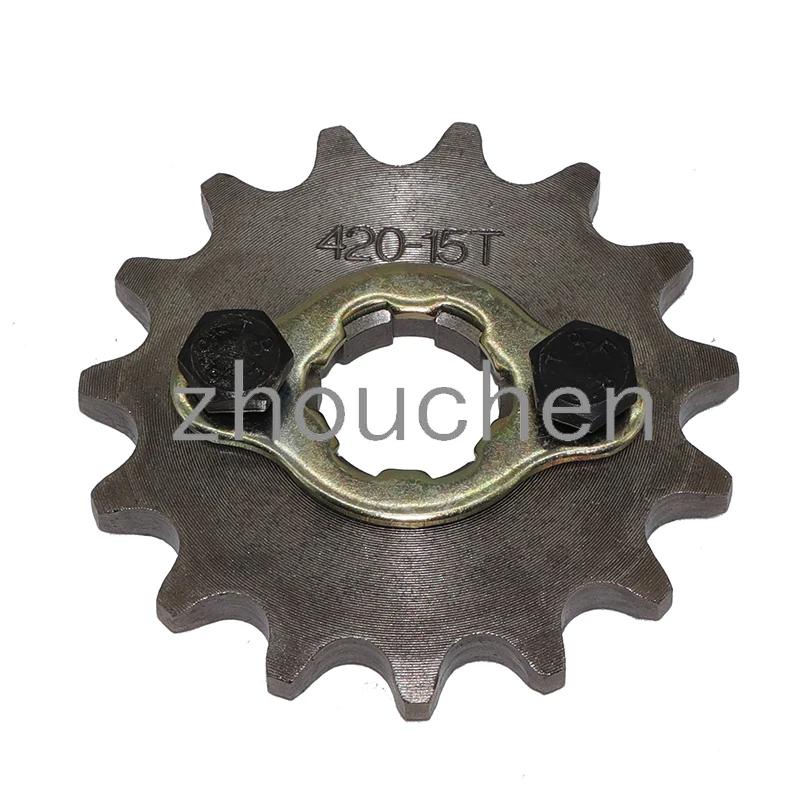 Motorcycle Drive Front Sprocket 420 15T for Yamaha PY80 PW80 COYOTE90, JS90