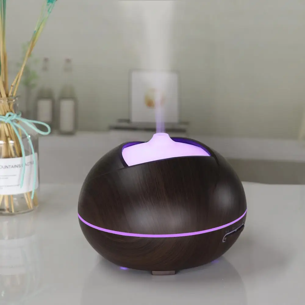 Portable New Design 400ML Electric Ultrasonic Aromatherapy Humidifier Aroma Essential Oil Diffuser With 7 Color LED Lights