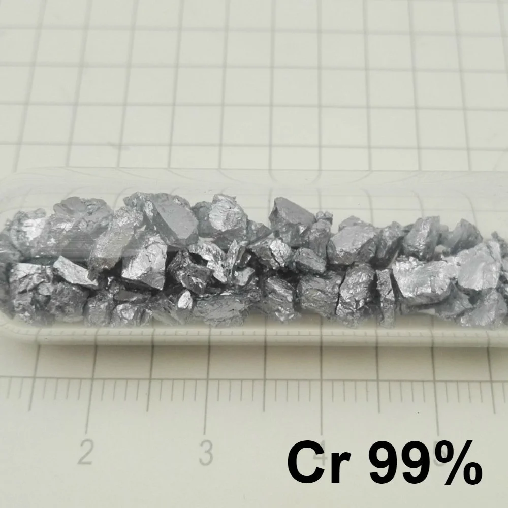 Chromium Metal Chromium Cr 99% Purity 10 Grams