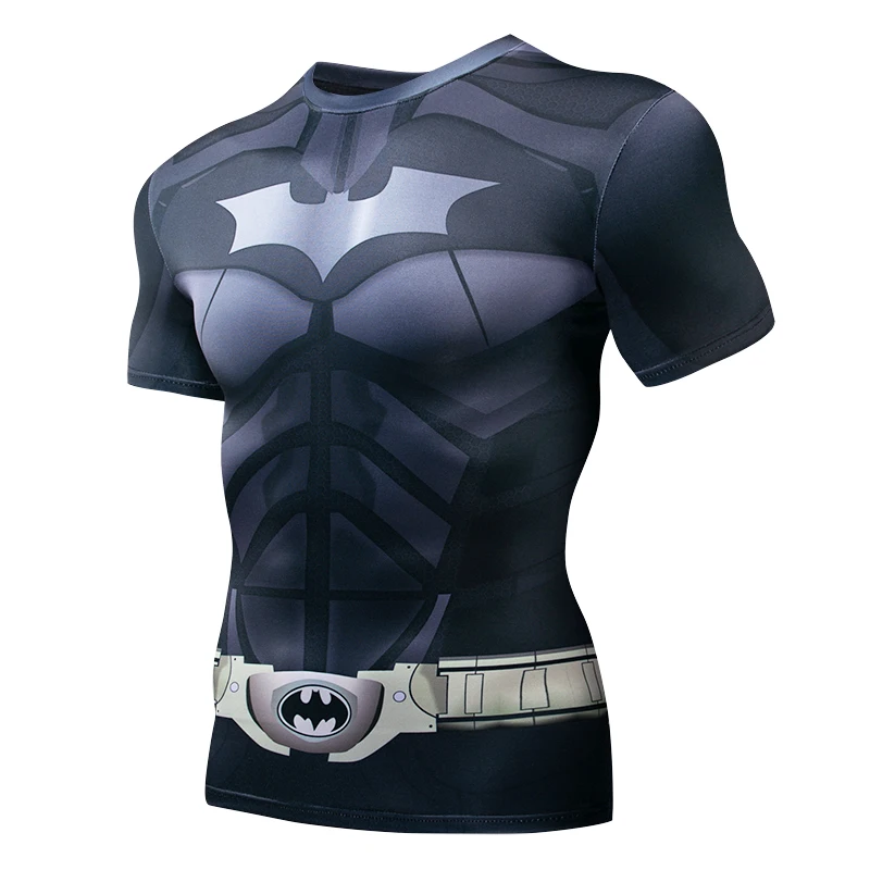 3D printed T Shirt Men Compression shirt Short Sleeve Tshirt Anime Top Breathable Male T Shirts Fitness Bodybuilding Tights