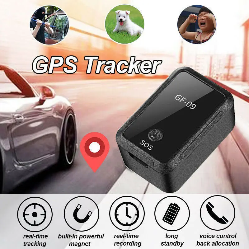 New GF09 Smart GPS Tracker Mini Localizador Key Finder Anti Lost Audio Recorder Magnetic Wearable Tracking Devides For Pets Kids