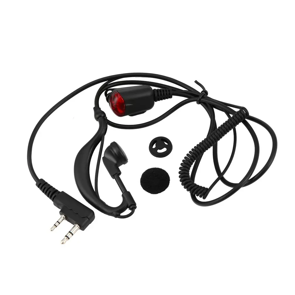 2 Pin Covert Acoustic Air Tube Mic Microphone Earphone Earbud Headset Earpiece Headphone For Kenwood Baofeng Walkie Talkie Radio