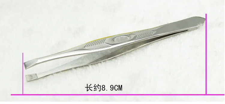 작은 족집게 2pcs 눈썹 족집게 메이크업 클립 얼굴 코 헤어 리무버 미용 도구 속눈썹 눈썹 경사 팁 플랫 페이셜 메이크업