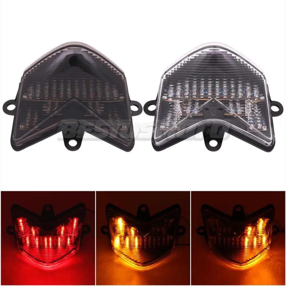 

Motorcycle Tail Light Brake Turn Signals Integrated LED Light For Kawasaki Ninja ZX10 ZX-10R ZX10R 2004-2005