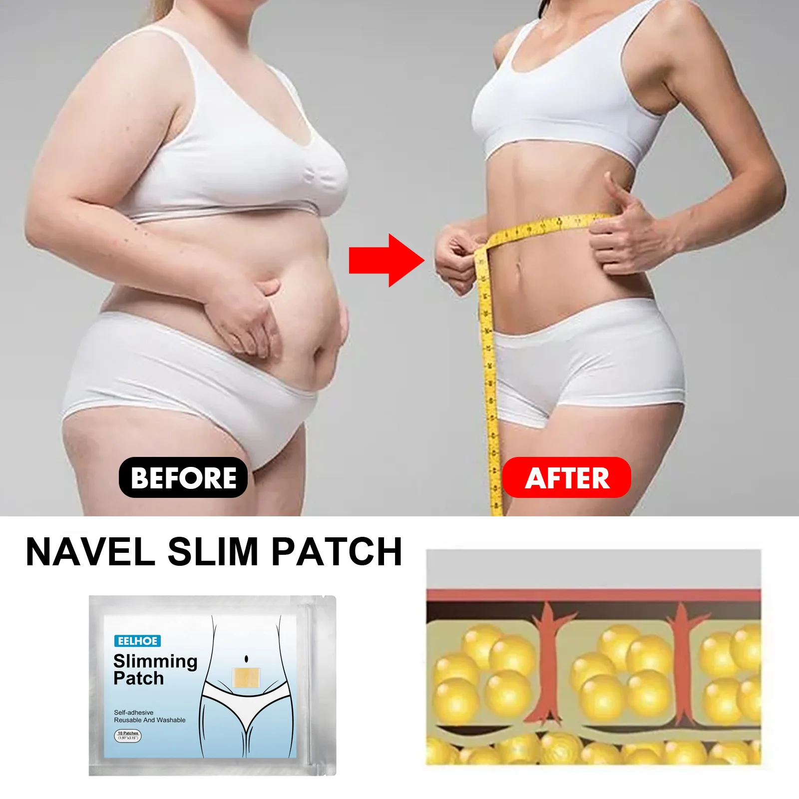 30patches Slimming Patch Fast Burning Fat&Lose Weight Products Natural Herbs Adhesive plaster Navel Sticker Body Shaping Patches