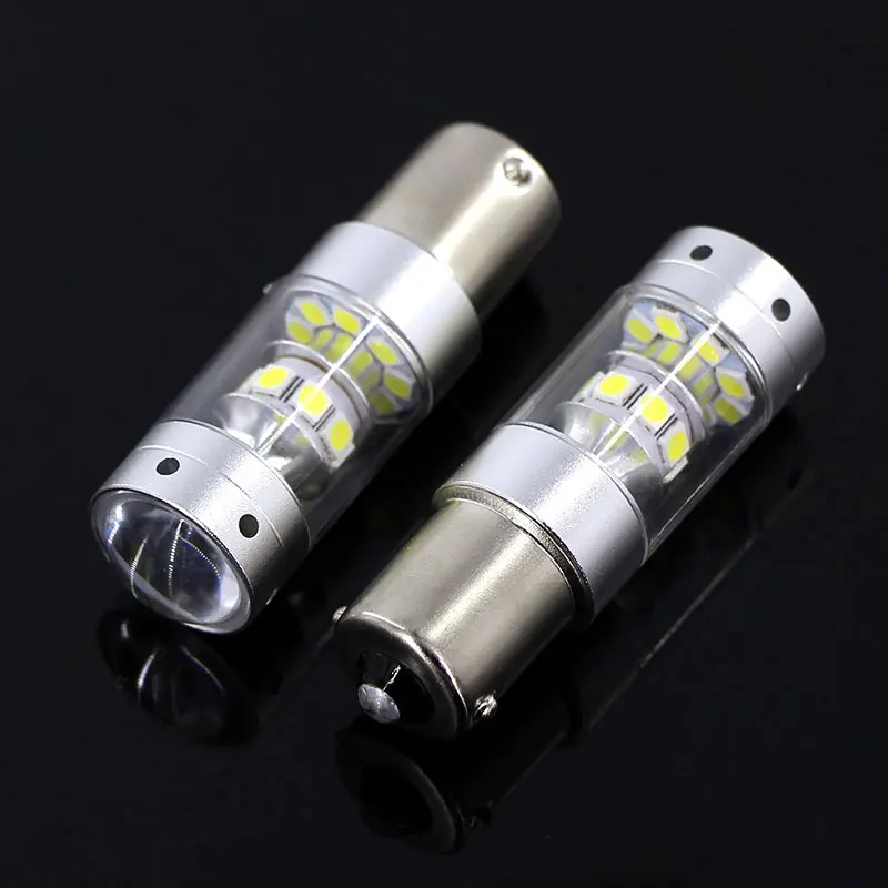 2pcs White Canbus No Error 1156 P21W LED Bulb for VW Volkswagen Passat B7 2011 2012 2013 2014 led Daytime Running Lights DRL