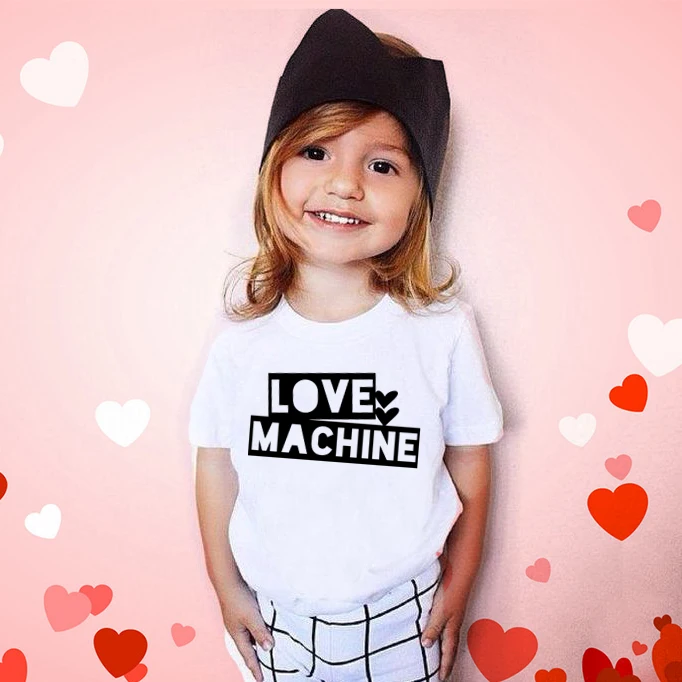 Macchina di amore Robot Camicia di Giorno di san valentino Per I Bambini il Giorno di san valentino Tee Camicia di San Valentino Del Bambino di San Valentino San Valentino Robot T-Shirt