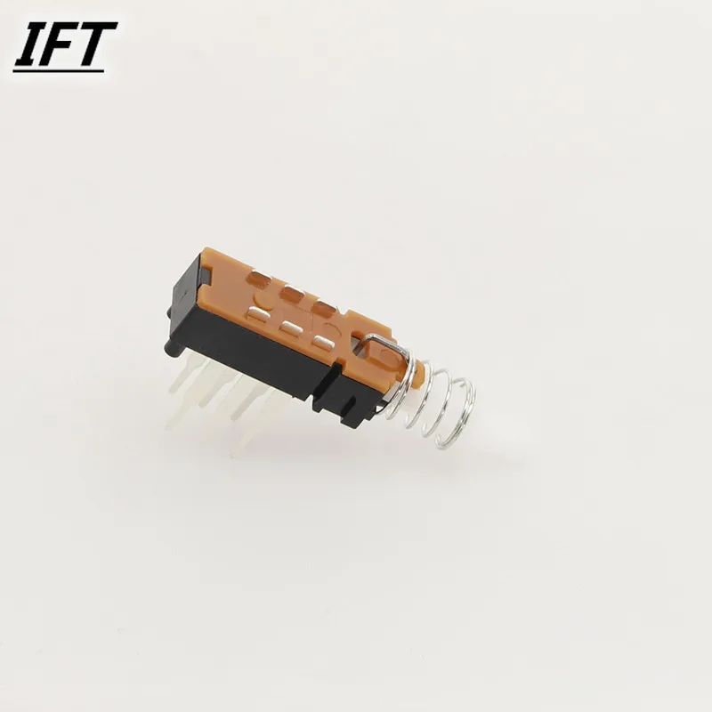 10Pcs Free shopping Straight key PBS-221H21 key switch double row six feet long pin copper foot with spring power switch