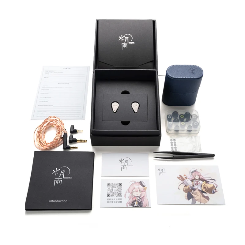 MoonDrop – écouteurs triples IEM 2EST + 2BA + DD, avec câble détachable