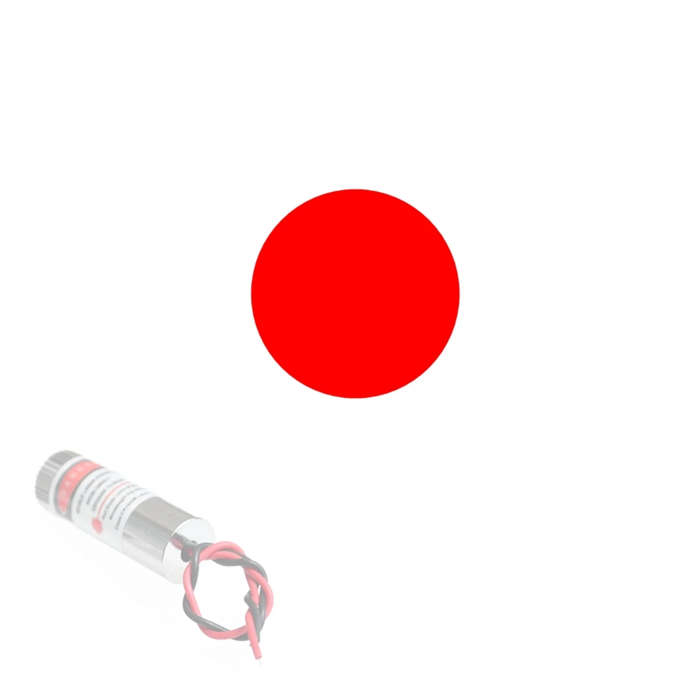 650nm 5mW Red Point / Line / Cross Laser Module Head Glass Lens Focusable Industrial Class