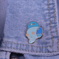 Fun Parrot Butt Brooch Anime Movie Novel Badges Cartoon Animal Metal Cute Bird Lapel Enamel Pins Women Fashion Jewelry Gifts