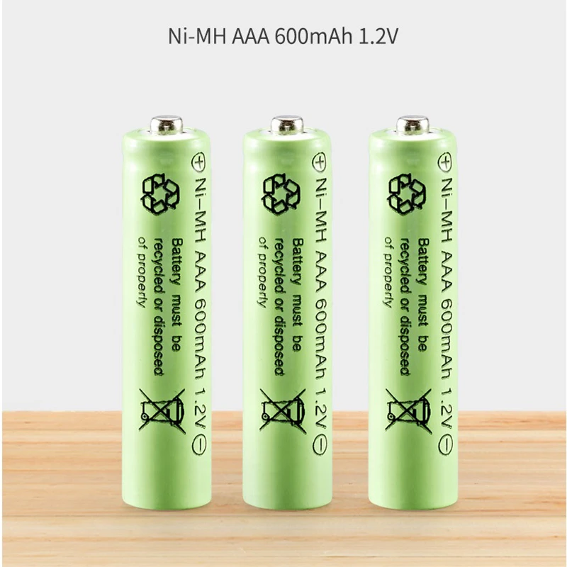 1.2v NI-MH AAA Batteries 600mAh Rechargeable nimh Battery For Electric remote Control car Toy RC ues