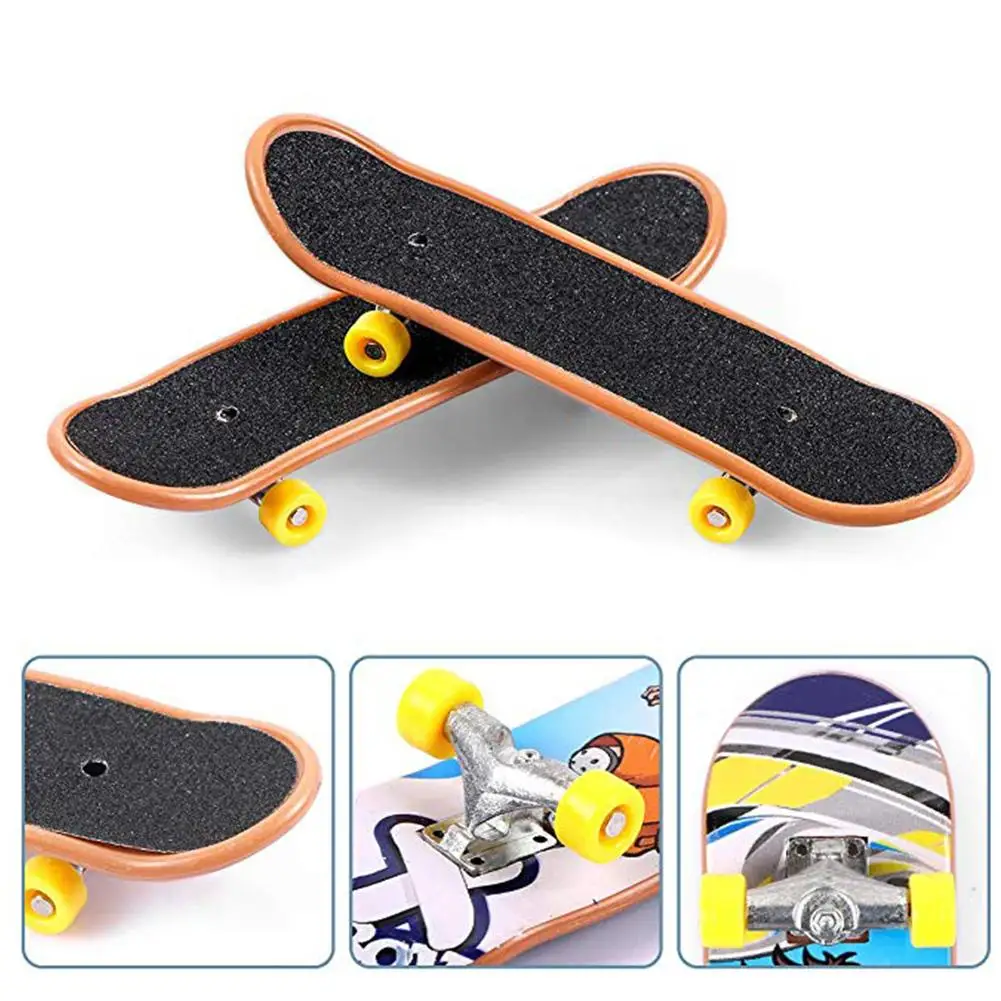 12 PCS Fingerboards professionale Mini Finger Skateboard Finger Sports Training puntelli per bambini regali di compleanno