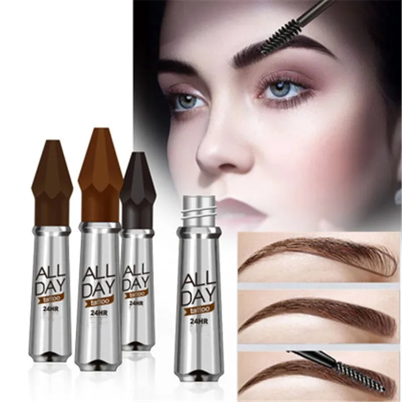 Eyebrow Cream Enhancers ยาวนานกันน้ํา Air-cushion Dye Eye Brows เจลสีน้ําตาล Tinted Liquid คิ้ว Tint แต่งหน้า T0513