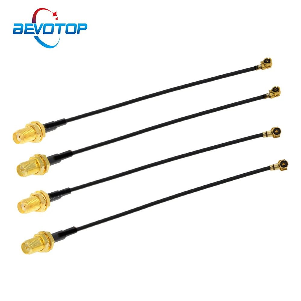 

500pcs IPEX Cable uFL/u.FL/IPX/IPEX4 MHF4 Female to SMA Female Antenna RF Cable RG0.81 0.81mm Pigtail Extension Cable