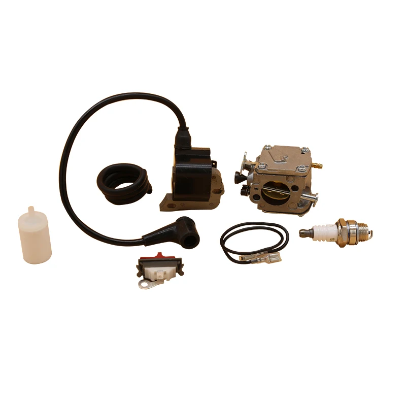 Ignition Coil คาร์บูเรเตอร์สวิทช์ Spark Plug การใช้กรองสำหรับ HUSQVARNA 266 268 272 XP 272XP Garden Chainsaw อะไหล่เครื่องยนต์อะไหล่