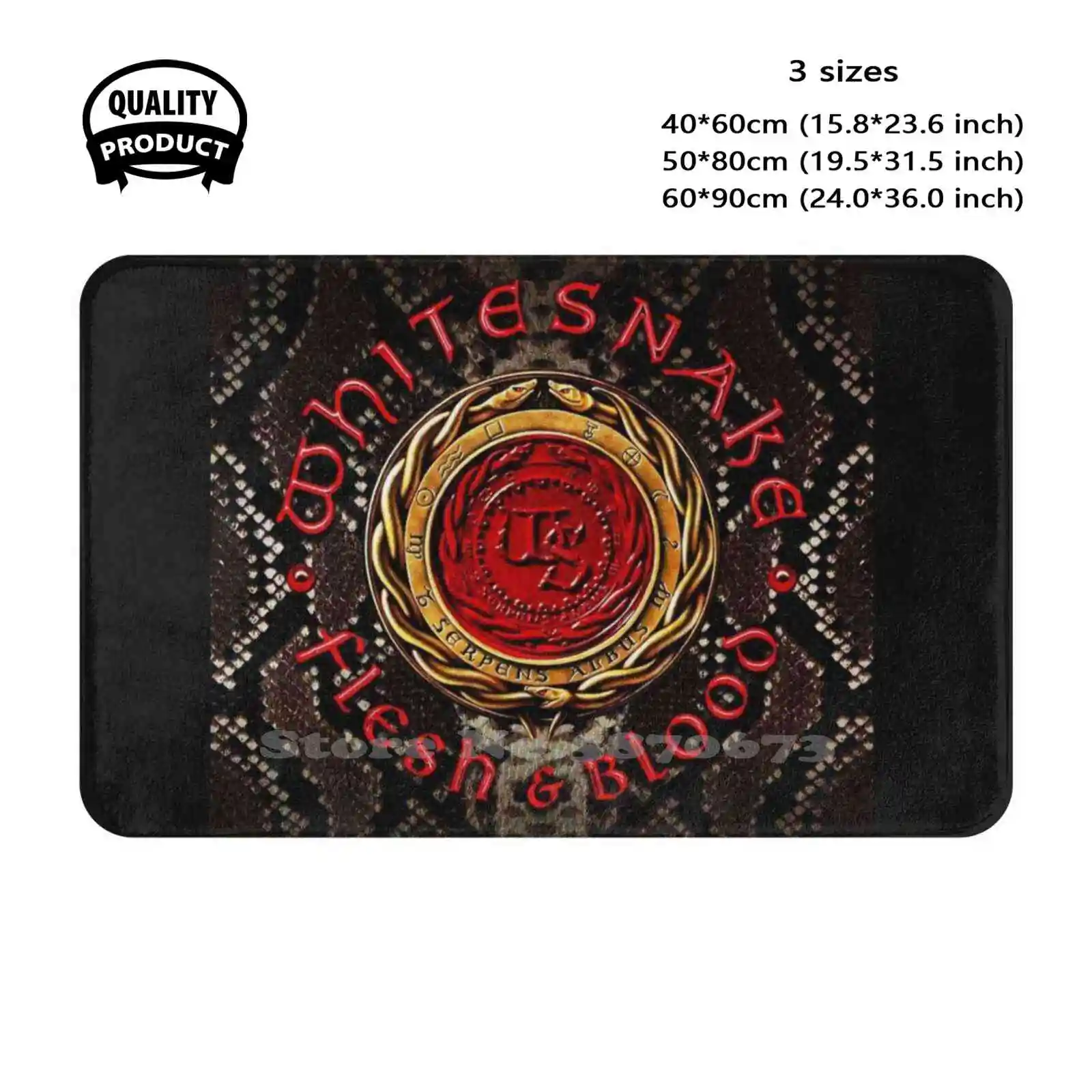 Whitesnake Tour 2020 2021 Tujuhsatu Unisex T-Shirt Front Soft Cushion Home Carpet Door Mat Car Rug Whitesnake Tour 2020 2021