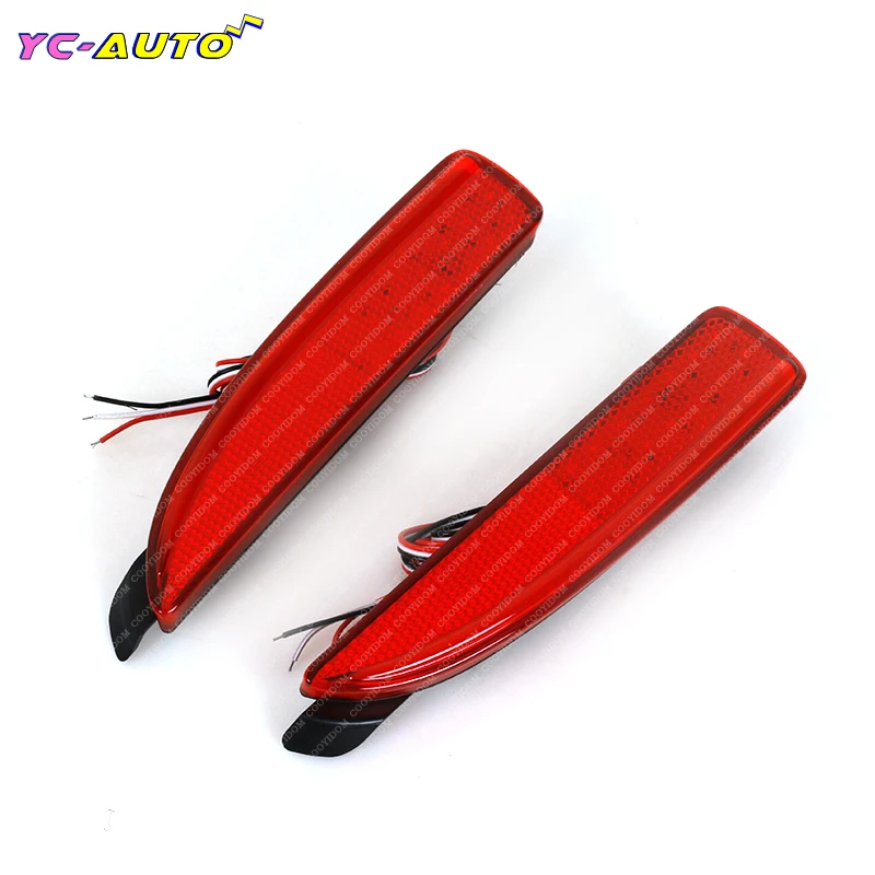 1 Pair Car Red Rear Bumper Reflector Brake Light For Mazda 5 CR19 2005 2006 2007 2008 2009 2010 Tail Brake Stop  Driving Lamp