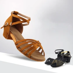 Meisjes Latin Ballroom Tango Salsa Tango Vrouwen Salsa Rumba Latin Dansschoenen Latin Dansschoenen Lage Hak Schoenen 3 Kleuren