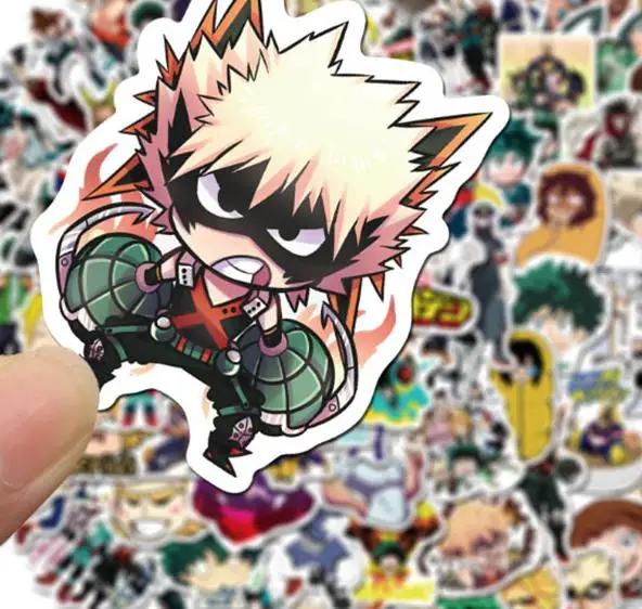 10/30/50/100pcs  My Hero Academia Anime  For Snowboard Laptop Luggage Fridge Car- Styling Vinyl Decal Home Decor Stickers