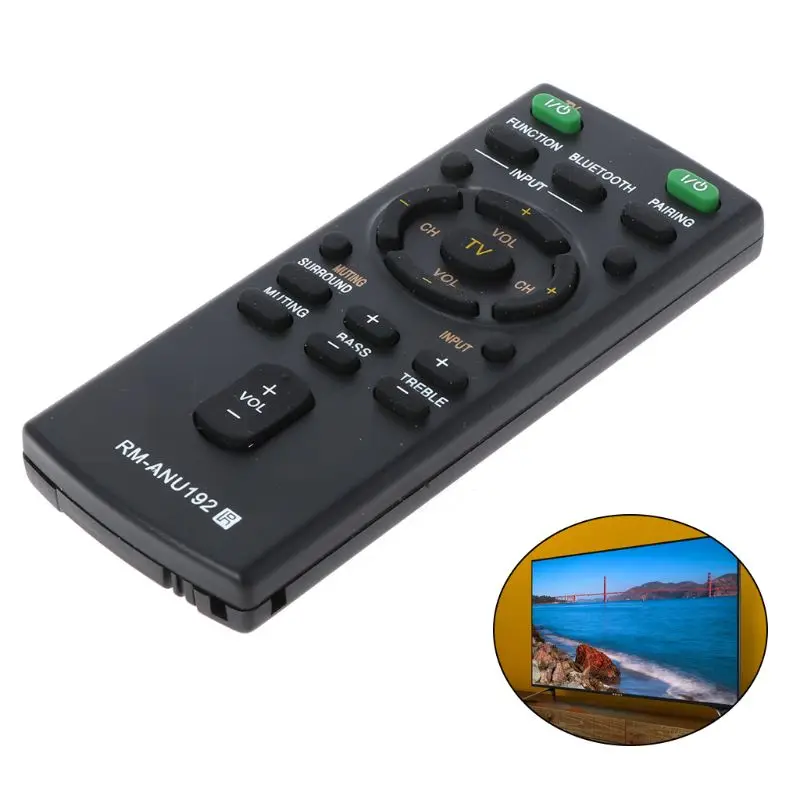 Wymień pilota RM-ANU192 na telewizor Sony Smart LCD LED HT-CT60BT SA-CT60BT SA-CT60 Sound Bar Kontroler telewizora