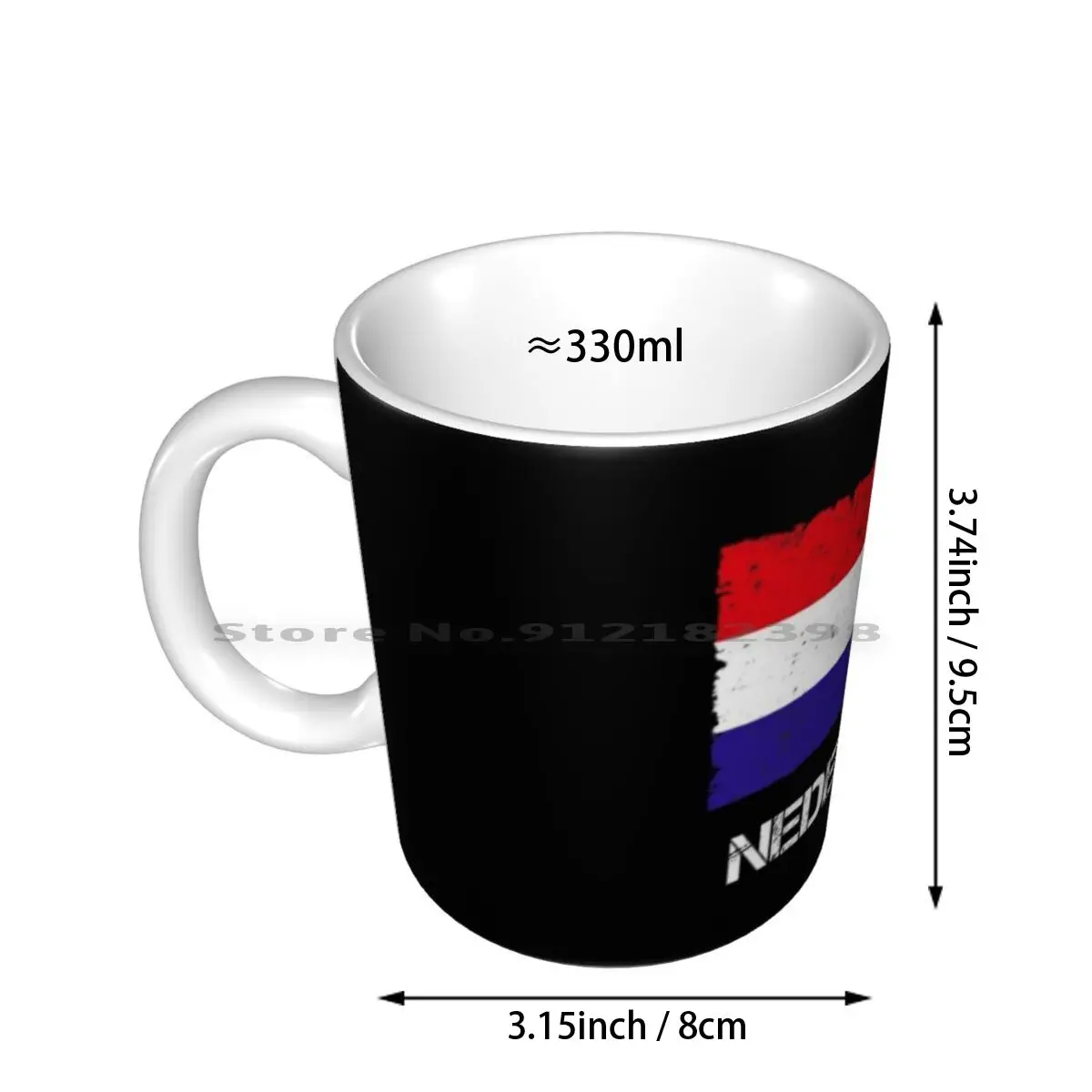 Netherlands Vintage Flag Used Look Ceramic Mugs Coffee Cups Milk Tea Mug Idea Flag Ancestry Motherland Origin Home Banner