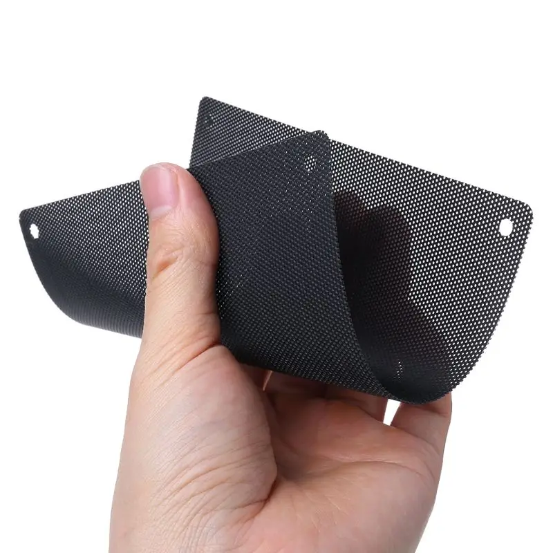 5PCS PC Computer Case Fan Cooler Dust Filter Dustproof Mesh 140mm Cuttable PVC Black