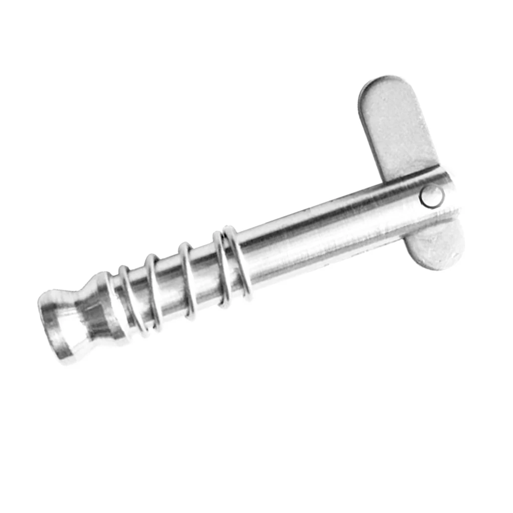 Boat Bimini Top Quick Release Pin 1/4 inch 6mm Diameter with Spring - Full 316 Stainless Steel - 1 inch Usable Length