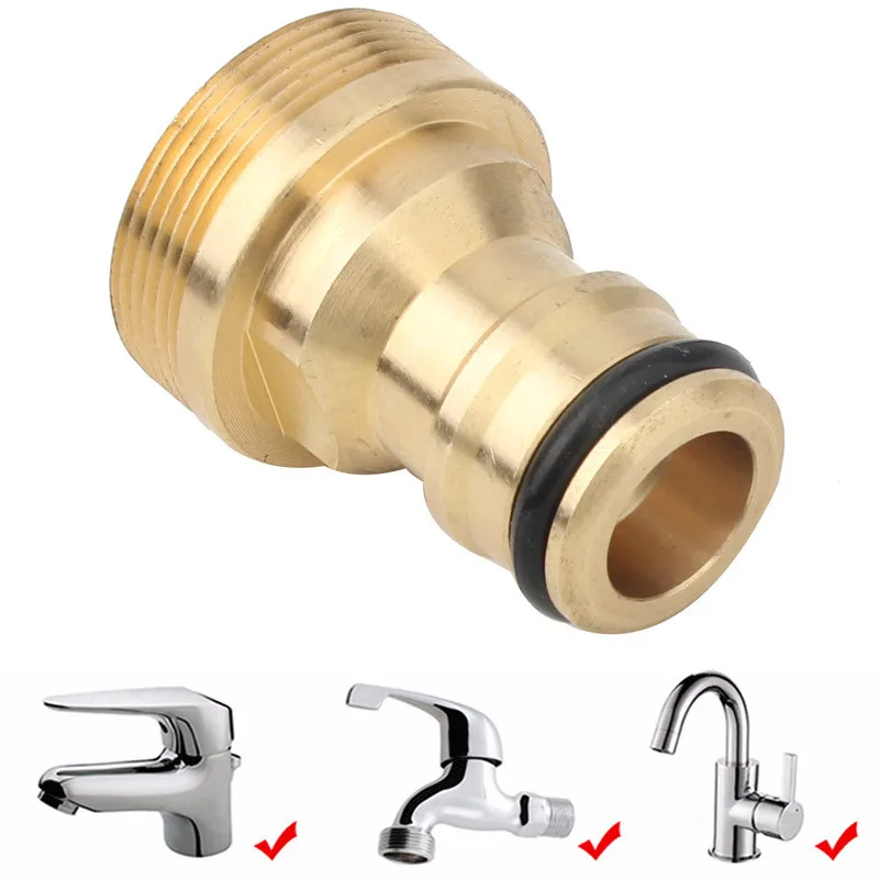 Universal Kitchen Quick Connector Brass Bathroom Faucet Tap Connector Garden Hose Water Connection Adapters For Watering Tools