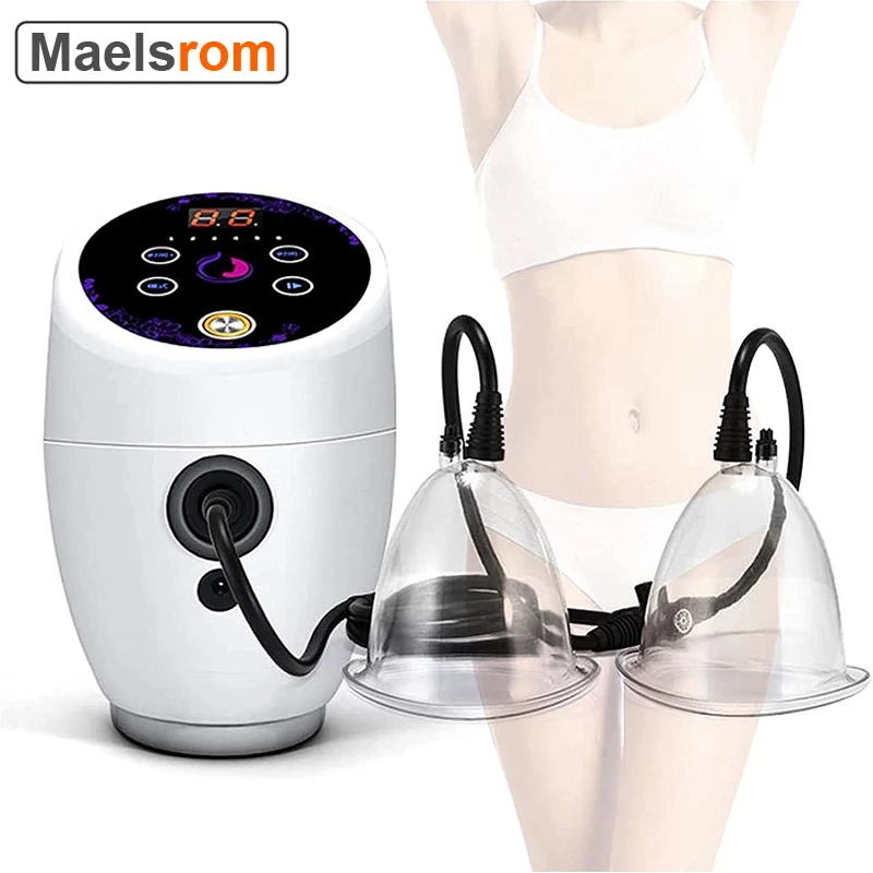 Electric Vacuum Therapy Machine Electric Breast Pumps For Body Slimming Breast Enlargement Suction Pump Massage Cup Skin Lifting