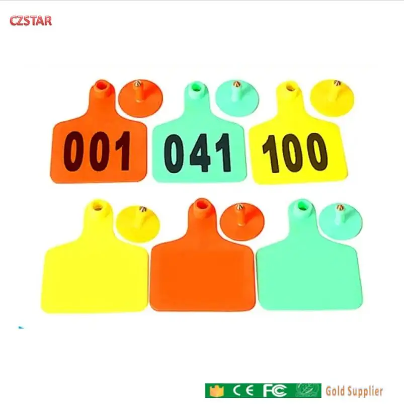 Czstar-長距離動物の耳タグ、uhf、uhf、農場、牛、羊、ウサギ、牛、100個