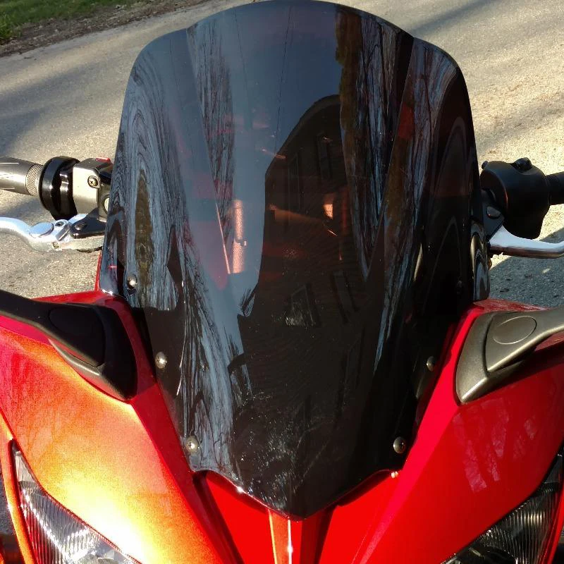 Motorcycle ABS Plastics Windscreen Black Wind Deflectors For Yamaha FZ1 Fazer FZ1S Windshield FZS1000S 2006-2011 Shield Screen