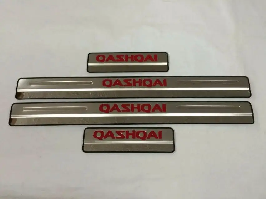 For Nissan Qashqai J11 2014 2015 2016 Car Accessories Door Sill Scuff Plate Stainless Steel Door Sills Pedal Sticker