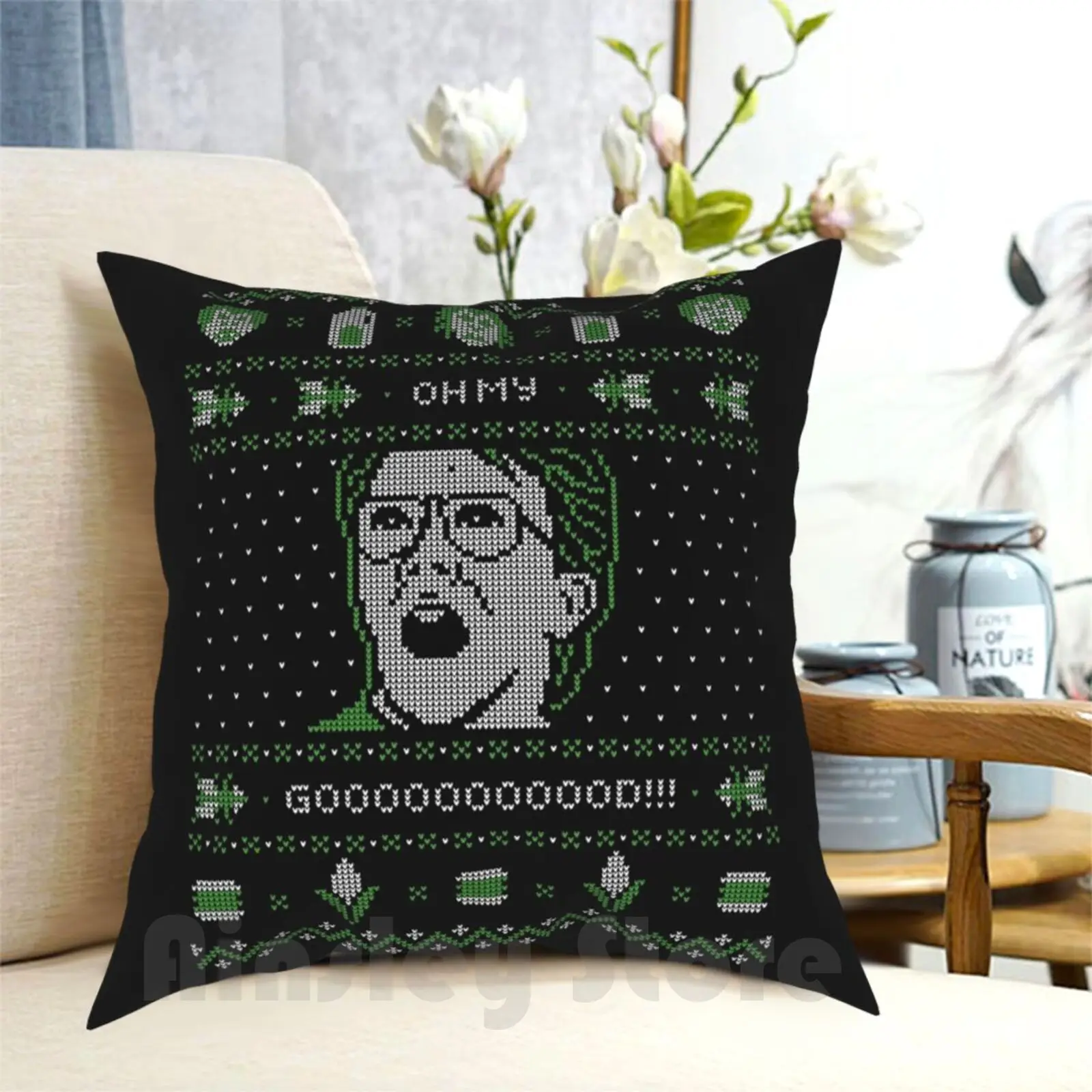 Omg! Pillow Case Printed Home Soft Throw Pillow Goblins Troll Bad Movies So Bad Its Good Movies Ugly Sweater Christmas