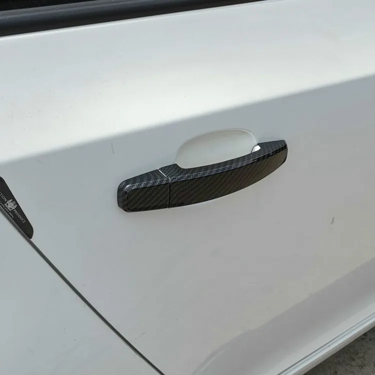 For OPEL Vectra C OPEL Signum Opel Insignia OPEL Astra Chrome Carbon Fiber Car Door Handle Cover Trim Stickers Accessories