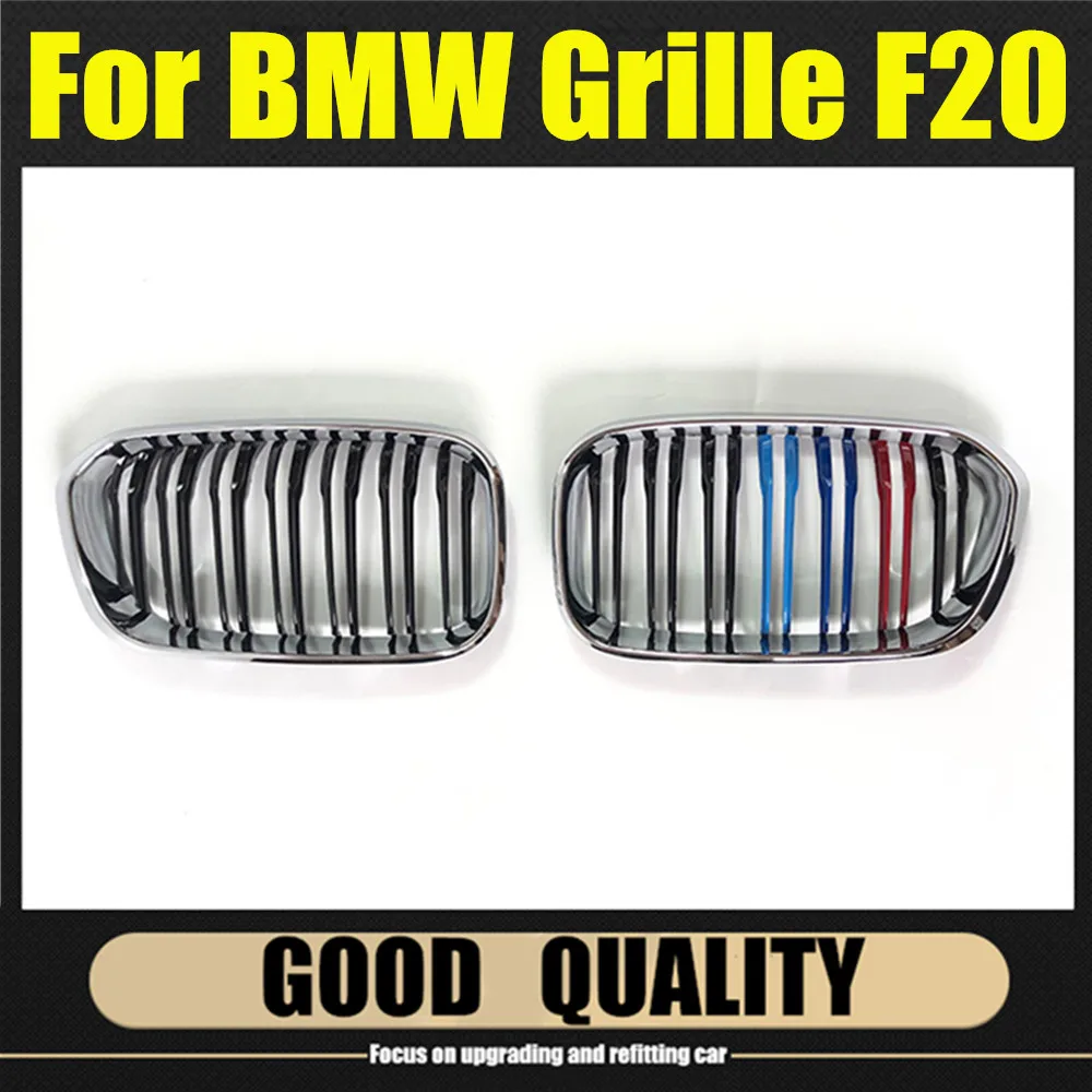 

Car Front Bumper Grilles Diamond Grill For BMW 1 Series F20 F21 LCI 2015-2017 ABS Meteor Grills Kidney Replacement Racing Grille