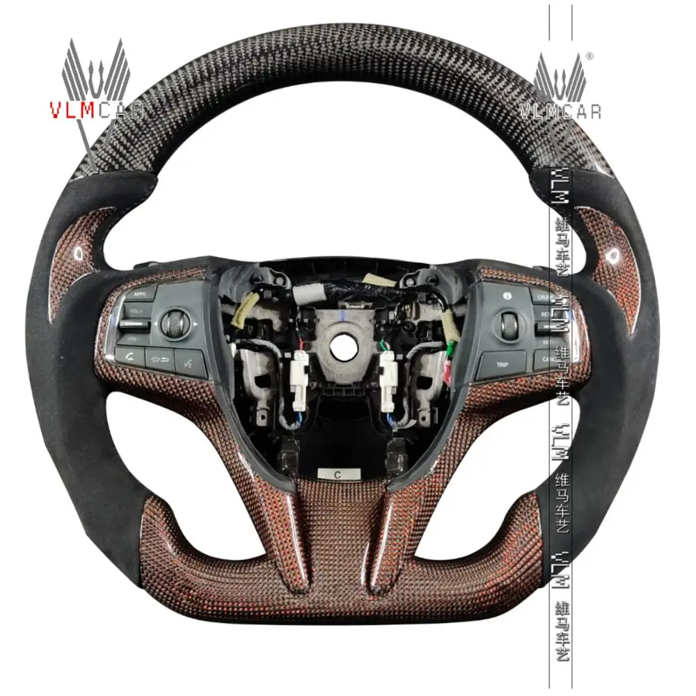 

VLMCAR Private Custom Carbon Fiber Steering Wheel For CDX Car Accessories Led Display Auto Parts Flat Bottom Bodykits