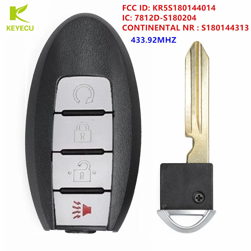 

KEYECU Replacement keyless remote transmitter fob Smart Key for NISSAN PATHFINDER TITAN XD MURANO S180144313