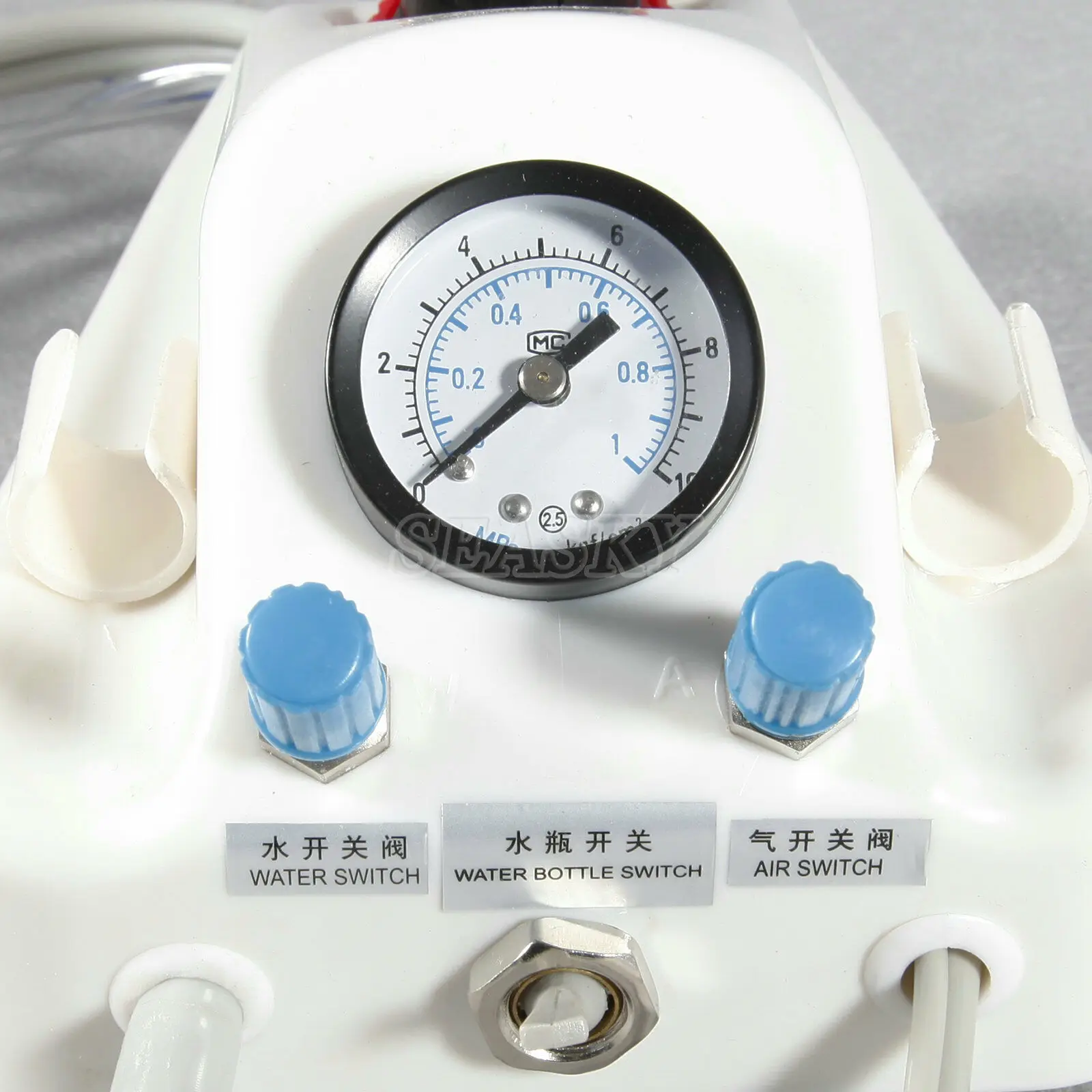 Portable Dental Air Turbine Unit Work Syringe High Low Speed Contra Angle Straight Handpiece Air Motor 4Hole