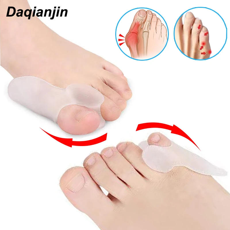 Gel Toe Separator Pad Hallux Valgus Overlapping Toes Correction Relieve Bunion Pain Orthopedic Products Unisex Foot Care Tool