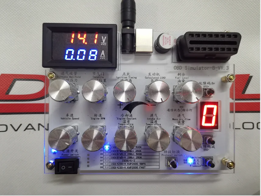 

Автомобильный Симулятор ECU/симулятор OBD/J1939/OBD II/тест на разработку ELM327/Возможность настройки