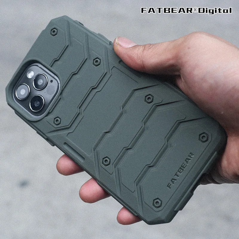 FATBEAR [For Apple iPhone 12 Mini Pro Max]  Tactical Military Grade Rugged Shockproof Armor Case Cover Graphene Heat Dissipation