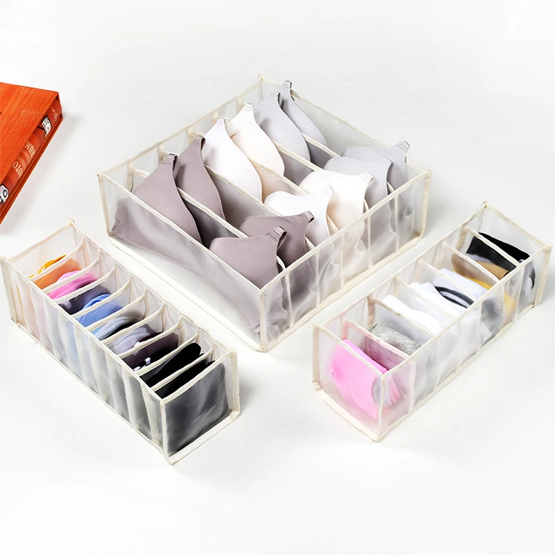 Heißer Verkauf Neue Unterwäsche Bh Veranstalter Lagerung Box 5 Farben Schublade Schrank Organisatoren Boxen Für Unterwäsche Schals Socken Bh – Detail 11