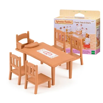 Sylvanian Families Dollhouse Playset Family Table & Chairs Set Accessories Gift Girl Toy No Figure New in Box 4506
