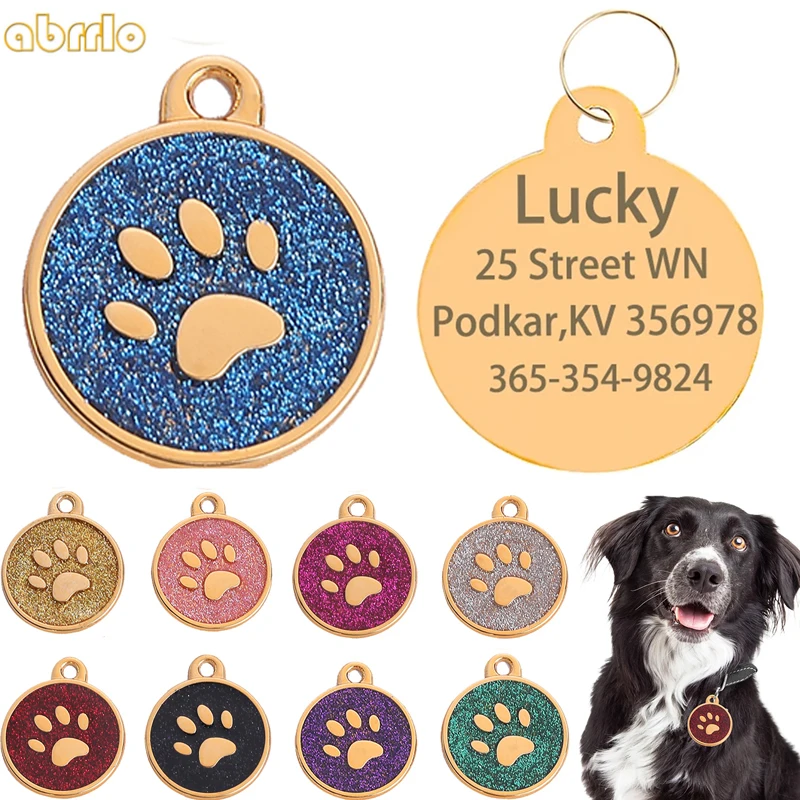 Personalized Dog Tag Engraved Name Phone Number And Address Book for Puppy Accessories Custom Pets Collar Pendant Cats Supplies