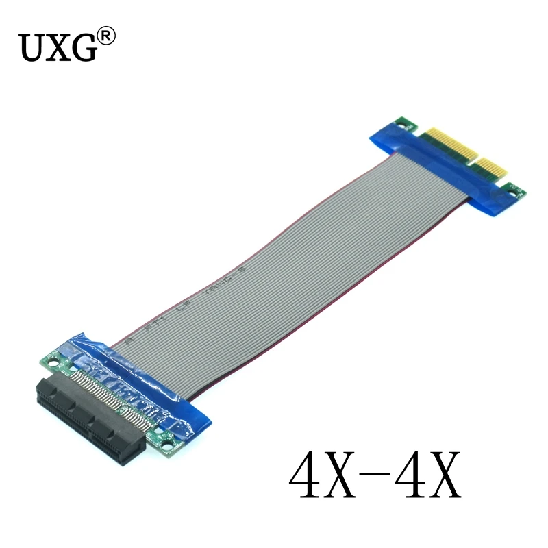 4 X to 4 x Slot Riser Card Extender Ribbon Adapter PCI-Express PCI Express Extension Relocate Cable for Graphics Card