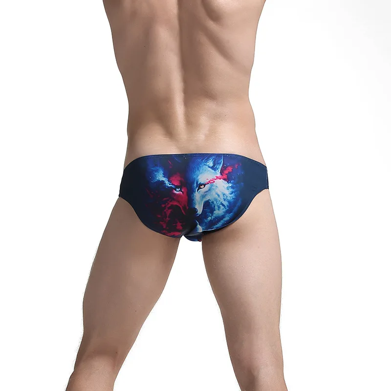 High Quality Men Underwear 3D Animal Printing Sexy Briefs Men Breathable Mens Slip Male Panties Playful Good Stretch Briefs